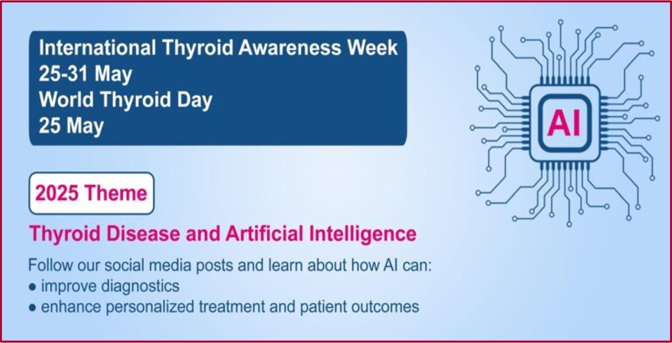 “Doença da tireoide e inteligência artificial” : 25/5 – Dia Mundial da Tireoide 2025